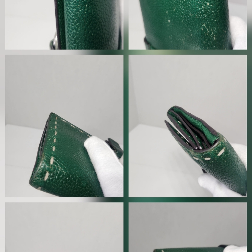 Bcbgmaxazria Large Green Leather Wallet - Picture 11 of 16